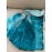 Women'S Y2K Style Halter Neck Backless Dress - Light Blue & Teal Tie-Dye Summer Beach Vacation Dress with Ruffled Hem, Perfect for Adult Casual Wear, Beach Dress