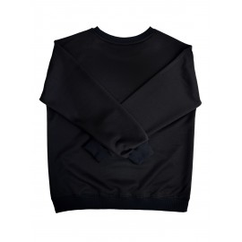 [Graphic Print Sweatshirt] Polyester Women's Puerto Rico Graphic Print Sweatshirt | Oversized Fit, Crew Neck Long Sleeve Pullover, Geometric Pattern with Applique Detail | Casual for Fall/Winter, Machine Washable