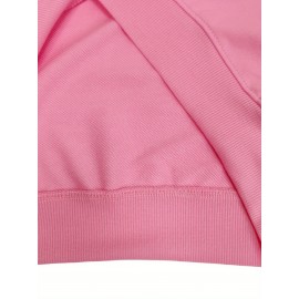 [Graphic Print Sweatshirt] Polyester Women's Puerto Rico Graphic Print Sweatshirt | Oversized Fit, Crew Neck Long Sleeve Pullover, Geometric Pattern with Applique Detail | Casual for Fall/Winter, Machine Washable