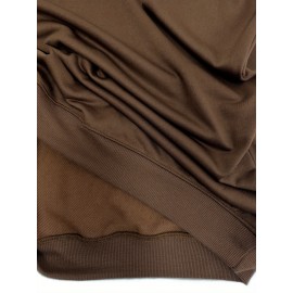 [Graphic Print Sweatshirt] Polyester Women's Puerto Rico Graphic Print Sweatshirt | Oversized Fit, Crew Neck Long Sleeve Pullover, Geometric Pattern with Applique Detail | Casual for Fall/Winter, Machine Washable