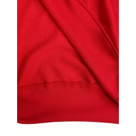 [Graphic Print Sweatshirt] Polyester Women's Puerto Rico Graphic Print Sweatshirt | Oversized Fit, Crew Neck Long Sleeve Pullover, Geometric Pattern with Applique Detail | Casual for Fall/Winter, Machine Washable