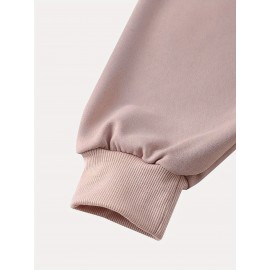 Women'S Casual Crew Neck Sweatshirt with Cat & Book Quote, 100% Polyester Knit Fabric, Animal Pattern, All-Season Lightweight 260gsm - Fall & Spring Fashion Top