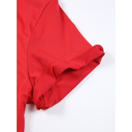 Disney Minnie Mouse 32nd Birthday T-Shirt - Black Casual Short Sleeve Tee with Pink Bow & Red Accents, Lightweight Polyester, Perfect Gift for Disney Fans, Spring/Summer Wear, Disney Shirts