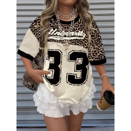 [Retro Y2K Colorblock Tee] Retro Vintage Y2K Women's T-Shirt - Pastel Green & Pink Colorblock Tee | Machine Washable, All-Season Casual Top, Bold Letter Print, Versatile Clothing